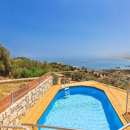 Nami _privatepool_ Seaview Vila Palaiokastro (Crete)